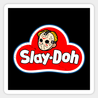Retro Slasher Horror Cute Logo Parody Gift For Horror Movie Fans Magnet